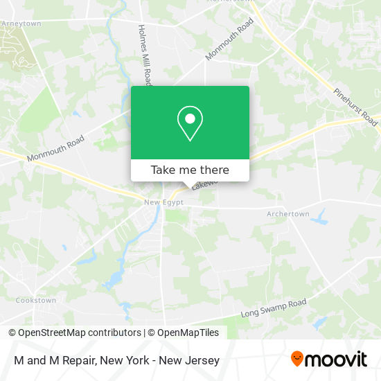 M and M Repair map