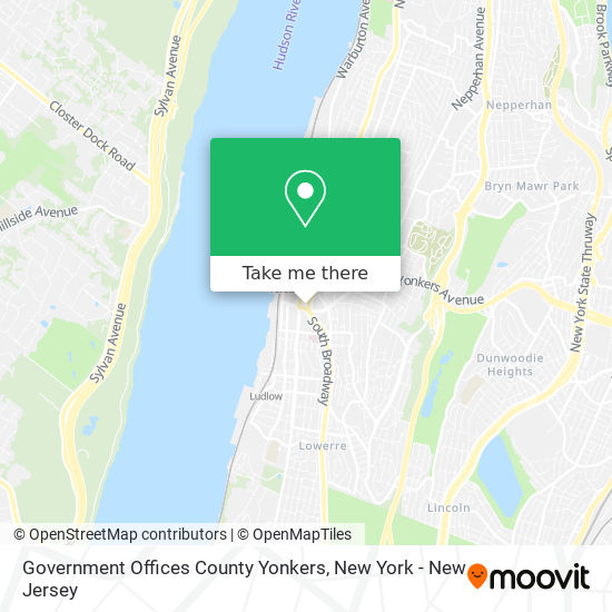 Government Offices County Yonkers map