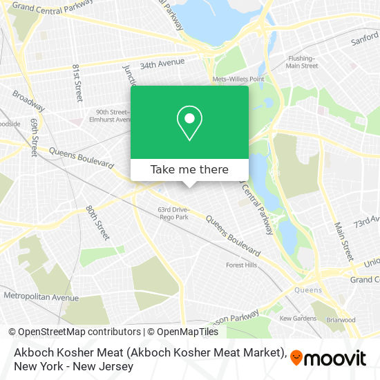 Akboch Kosher Meat map