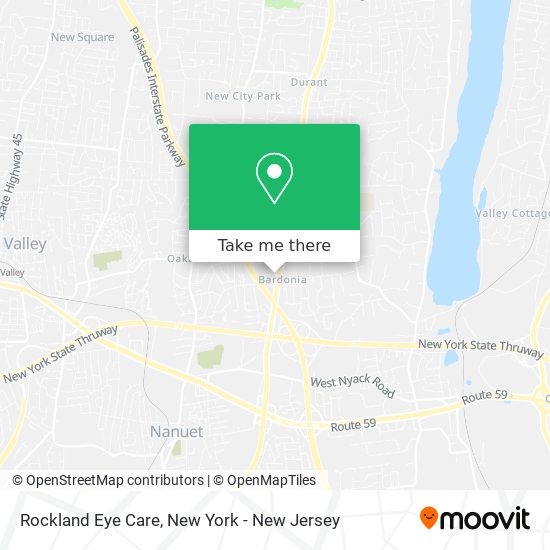 Rockland Eye Care map