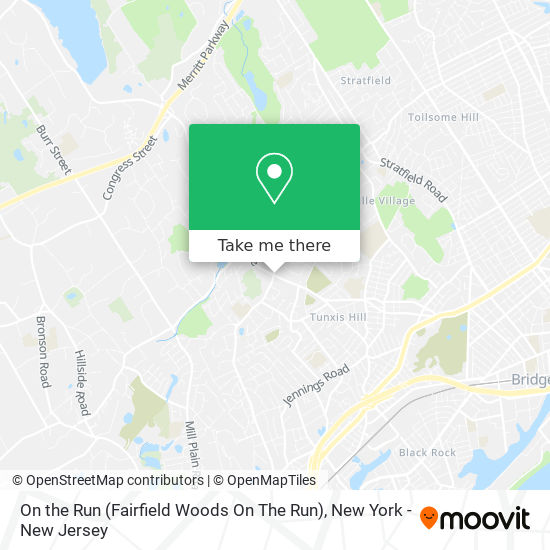 Mapa de On the Run (Fairfield Woods On The Run)