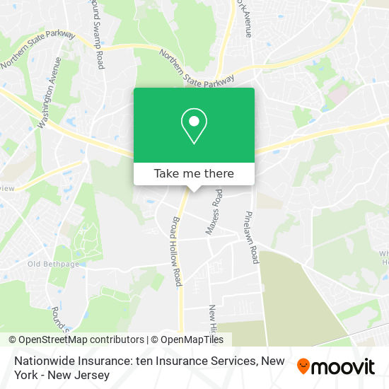 Mapa de Nationwide Insurance: ten Insurance Services