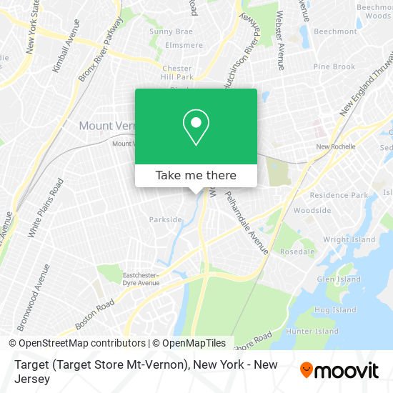 Mapa de Target (Target Store Mt-Vernon)