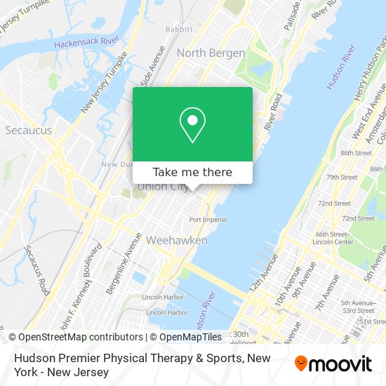 Hudson Premier Physical Therapy & Sports map