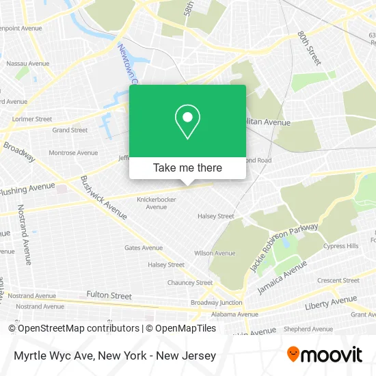 Myrtle Wyc Ave map