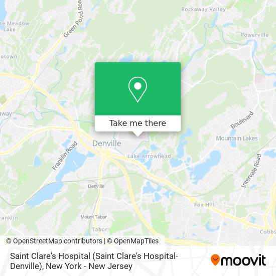 Saint Clare's Hospital map