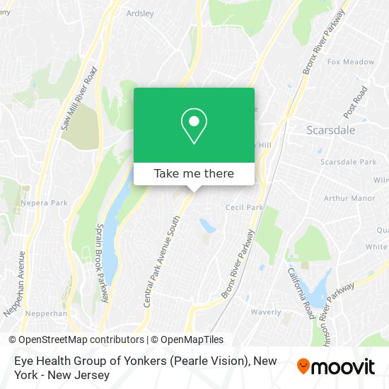 Eye Health Group of Yonkers (Pearle Vision) map