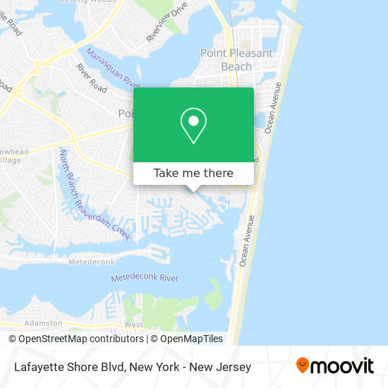 Mapa de Lafayette Shore Blvd