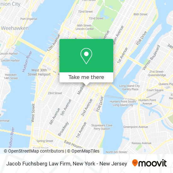 Mapa de Jacob Fuchsberg Law Firm