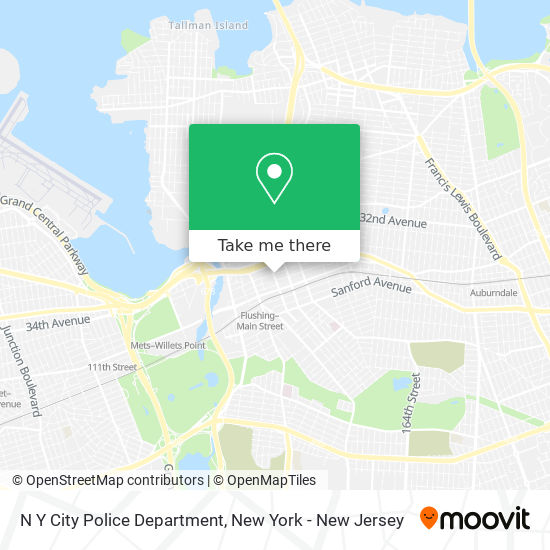 N Y City Police Department map