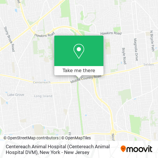 Centereach Animal Hospital map