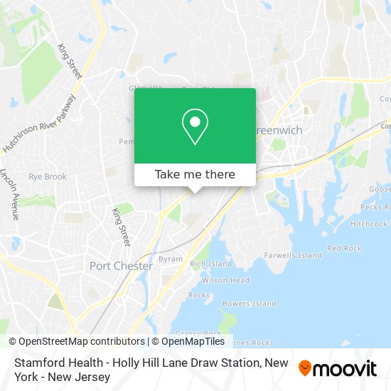 Stamford Health - Holly Hill Lane Draw Station map