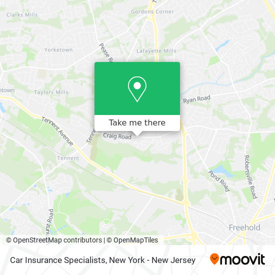 Mapa de Car Insurance Specialists