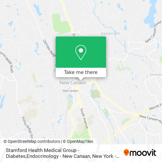 Stamford Health Medical Group - Diabetes,Endocrinology - New Canaan map