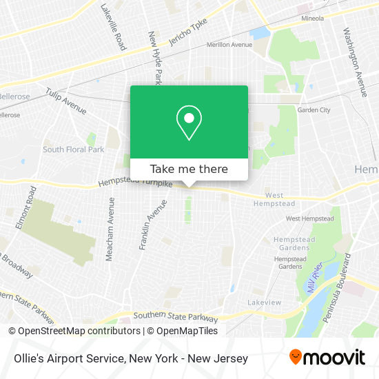 Ollie's Airport Service map