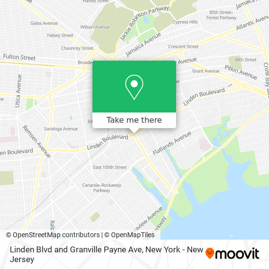 Mapa de Linden Blvd and Granville Payne Ave
