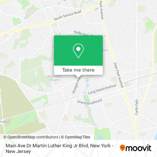 Mapa de Main Ave Dr Martin Luther King Jr Blvd