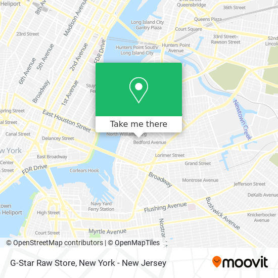 G-Star Raw Store map