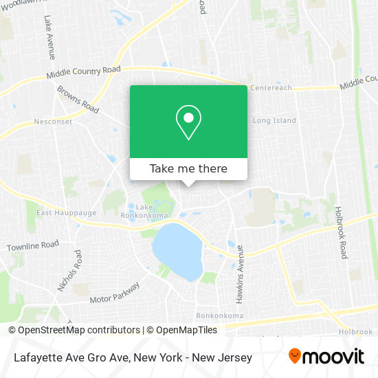 Mapa de Lafayette Ave Gro Ave