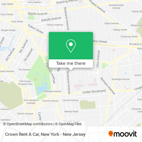 Crown Rent A Car map