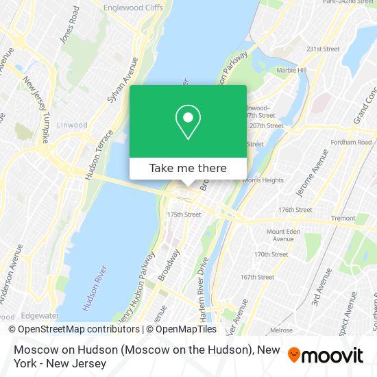 Mapa de Moscow on Hudson