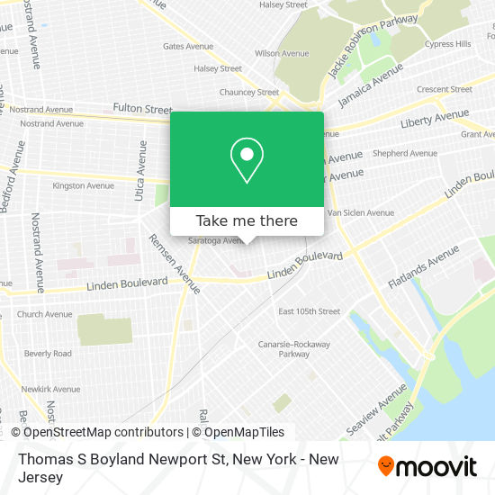 Mapa de Thomas S Boyland Newport St