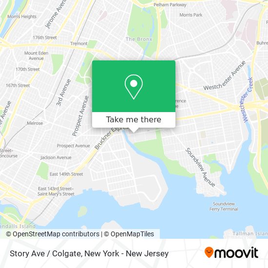 Story Ave / Colgate map