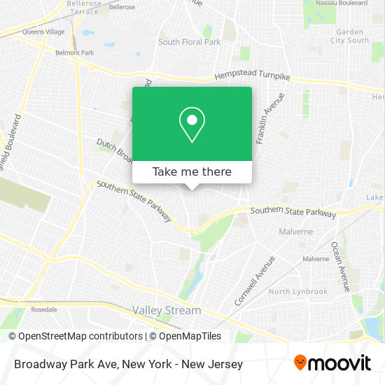 Mapa de Broadway Park Ave
