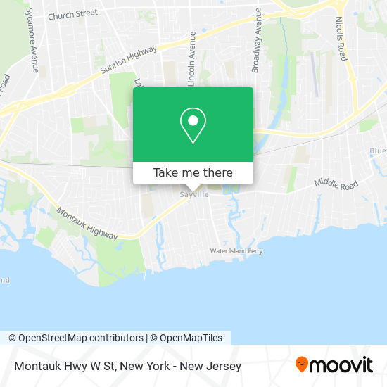 Mapa de Montauk Hwy W St