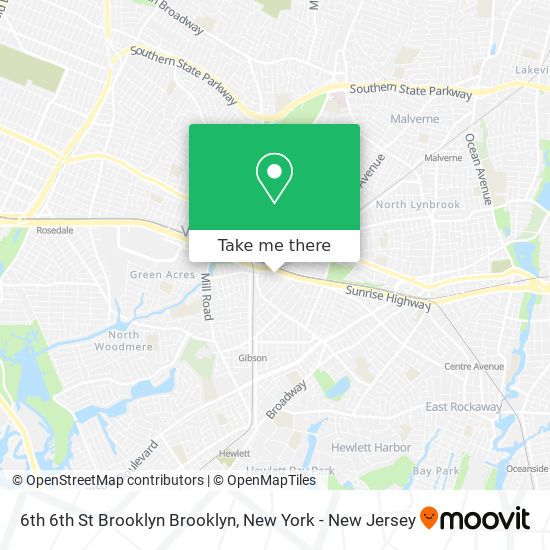 6th 6th St Brooklyn Brooklyn map