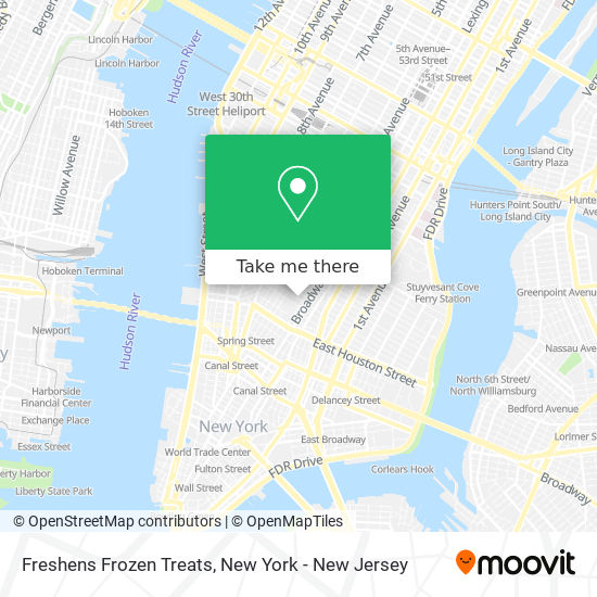 Freshens Frozen Treats map