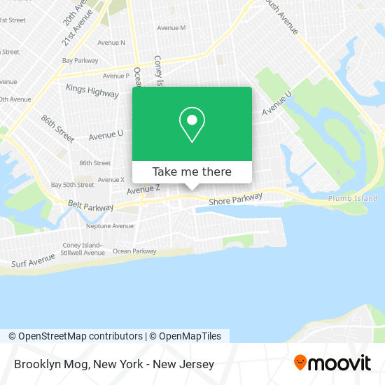 Brooklyn Mog map