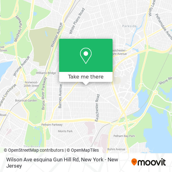 Wilson Ave esquina Gun Hill Rd map