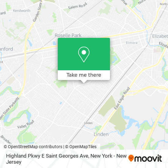 Highland Pkwy E Saint Georges Ave map