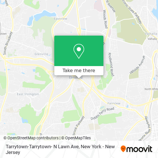 Tarrytown-Tarrytown- N Lawn Ave map