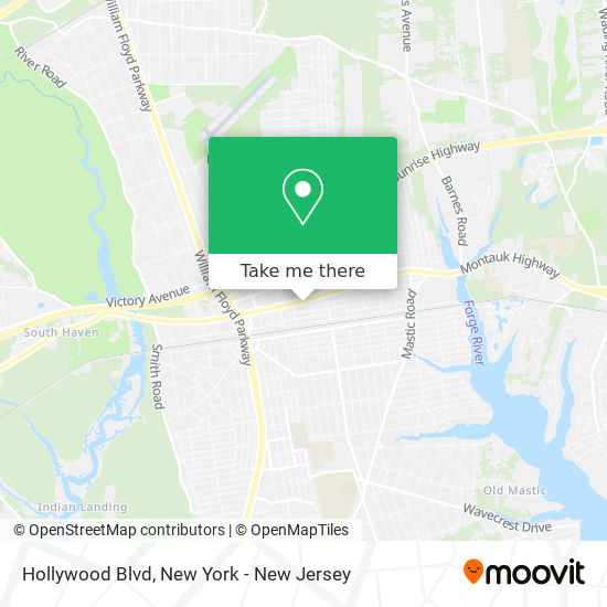 Hollywood Blvd map