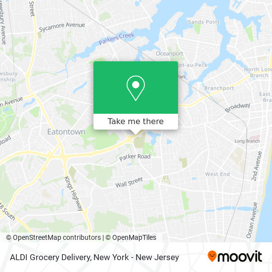 Mapa de ALDI Grocery Delivery