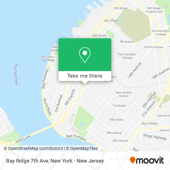 Bay Ridge 7th Ave map