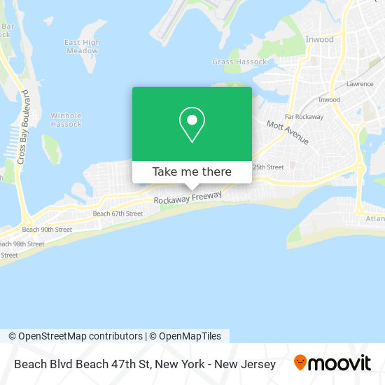 Mapa de Beach Blvd Beach 47th St