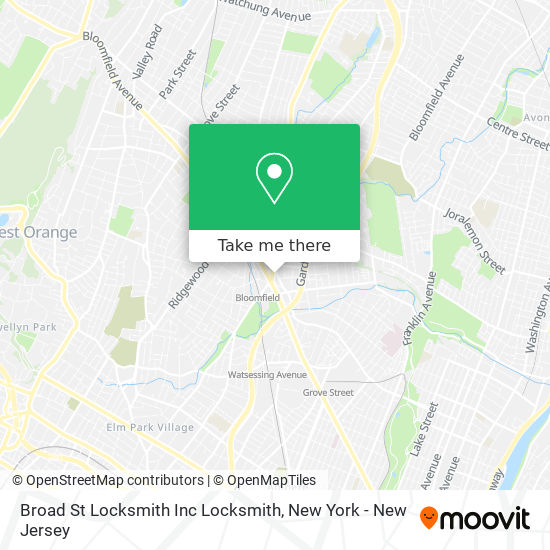 Mapa de Broad St Locksmith Inc Locksmith