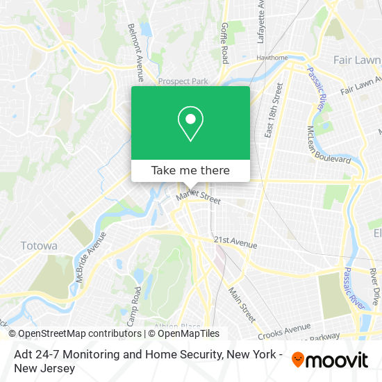 Adt 24-7 Monitoring and Home Security map