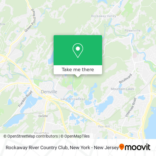 Rockaway River Country Club map