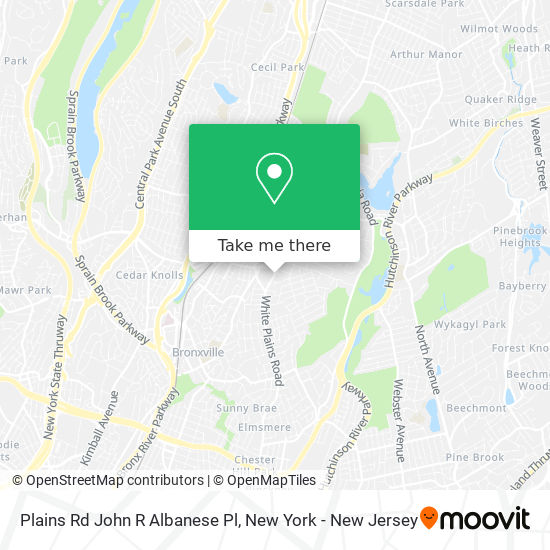 Plains Rd John R Albanese Pl map