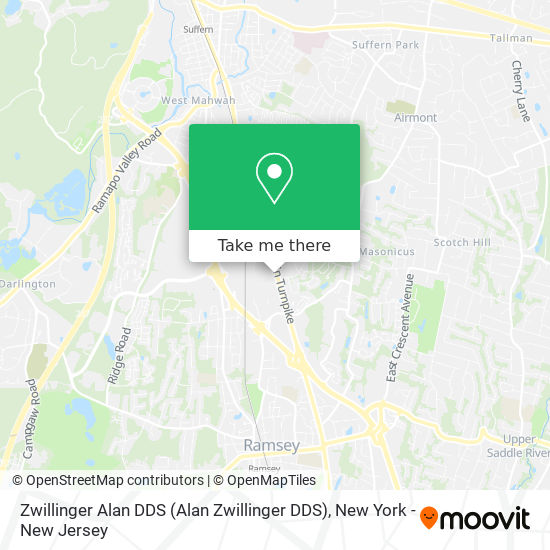 Zwillinger Alan DDS map