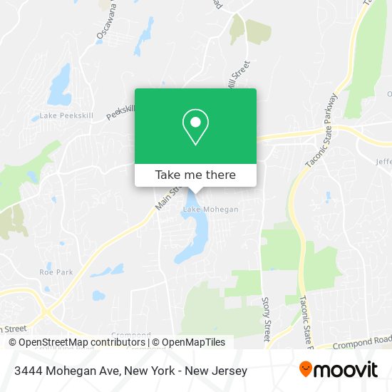 3444 Mohegan Ave map