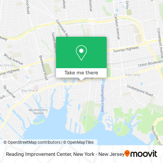 Reading Improvement Center map