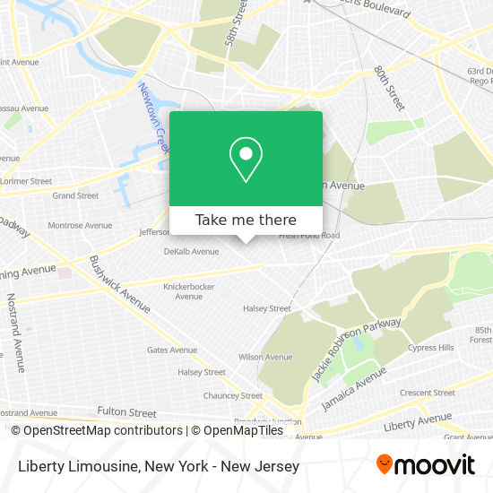 Liberty Limousine map