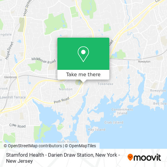 Stamford Health - Darien Draw Station map