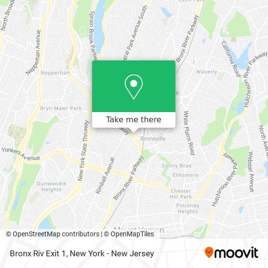 Bronx Riv Exit 1 map