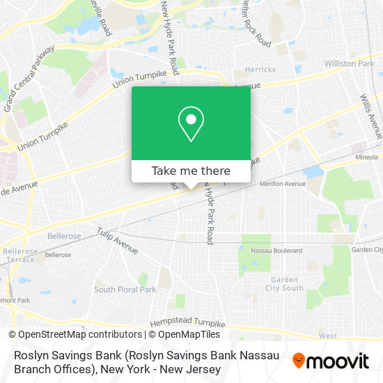 Roslyn Savings Bank (Roslyn Savings Bank Nassau Branch Offices) map